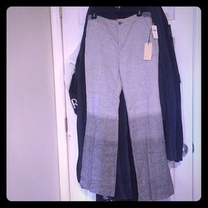 Anthropologie elevenses ombré flare trousers